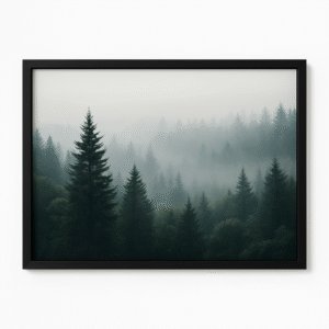 Misty Forest Framed Wall Art